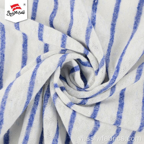 Fancy Design Stripe Polyester Các loại vải dệt kim